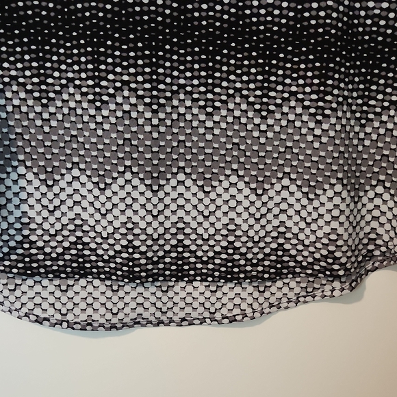 Womens Croft & Barrow Polka Dot Textured Blouse Size Large - Picture 5 of 5